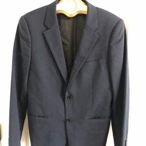 Navy blue Theory wool blazer mens 36 short